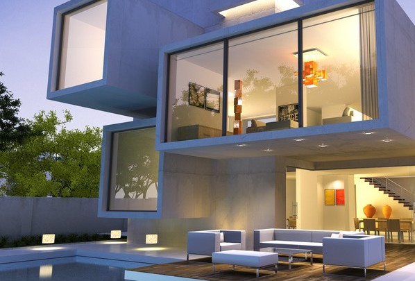 Luxury villa interior lifestyle layer