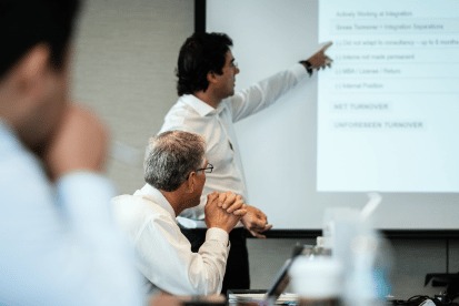 Investor dinner and business lifestyle