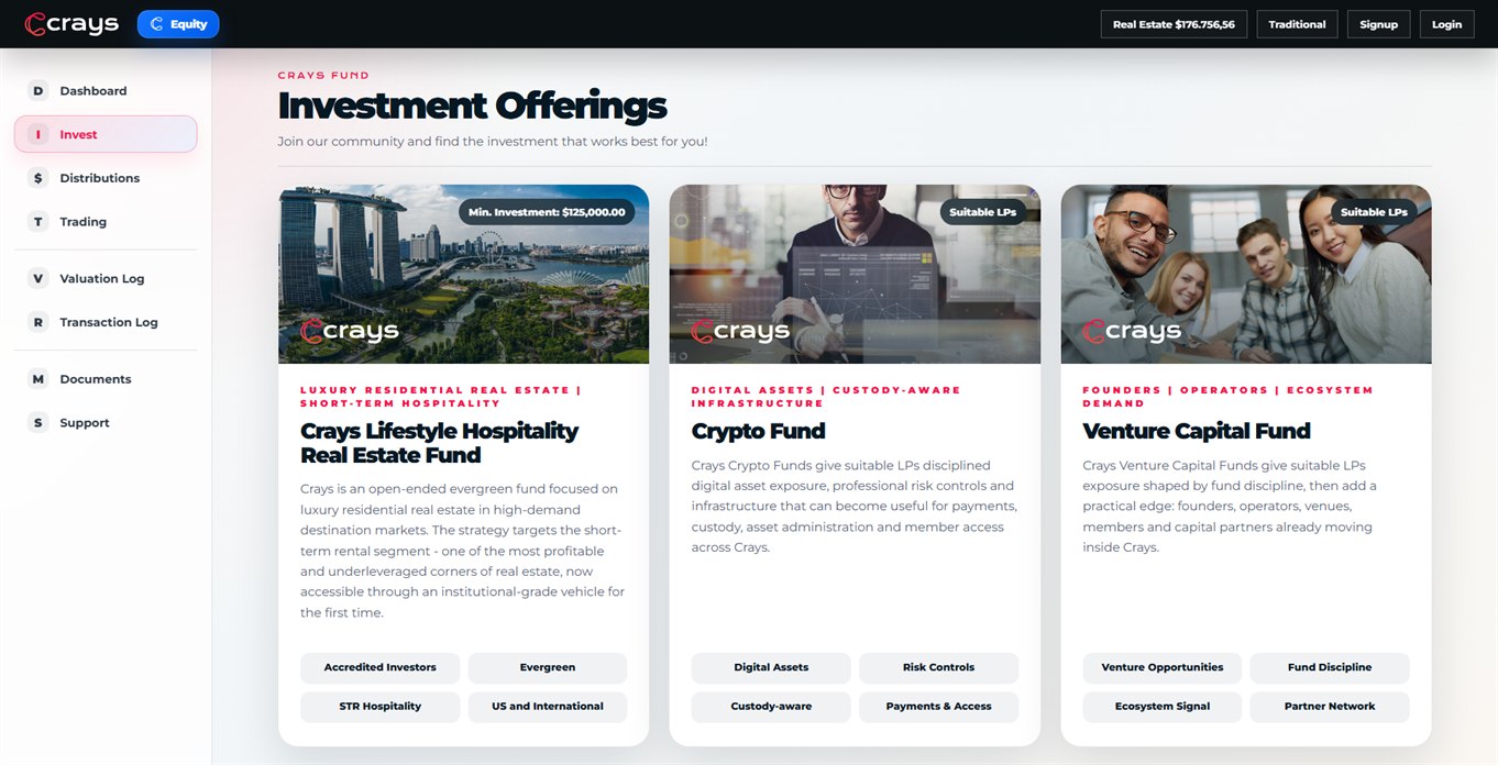 Crays Fund investment platform