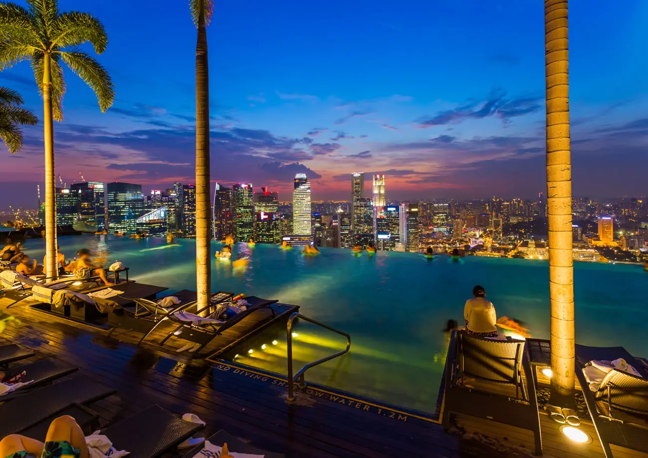 Premium rooftop pool and city destination demand