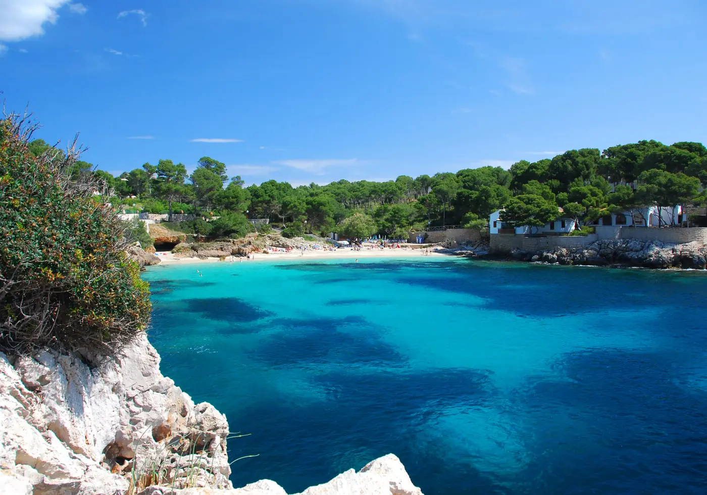 Turquoise Mallorca cove representing portfolio lifestyle upside